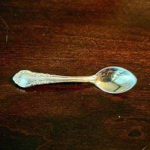 Sterling Silver Spoon Antique Brooch 2.75” Pin